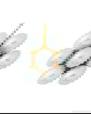 Design Letters pandantiv din argint placat cu aur