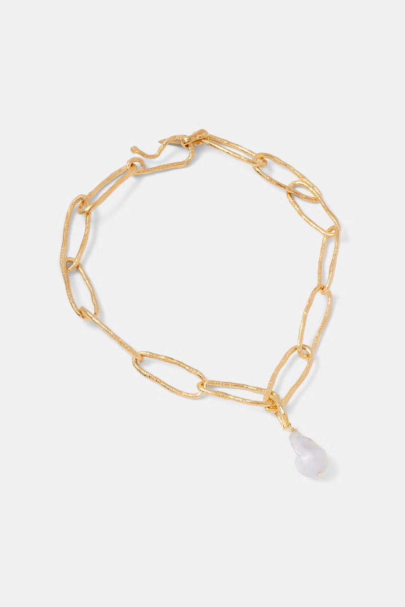 Forte Forte colier placat cu aur