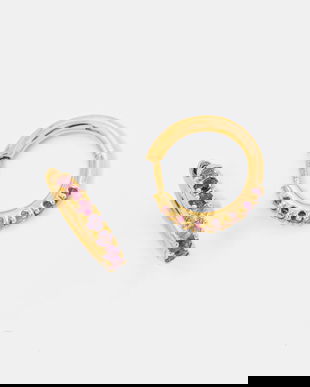 Tous cercei din argint placați cu aur