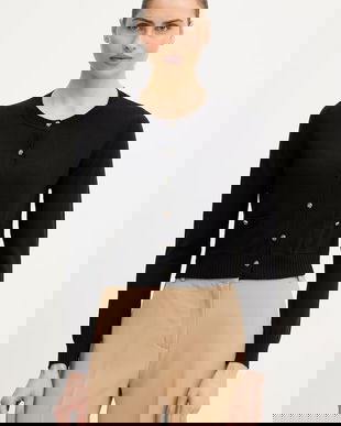 Luisa Spagnoli cardigan din lână Merletti