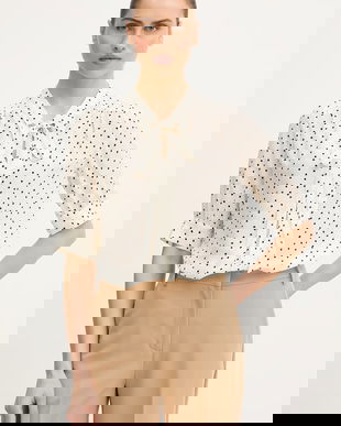 Luisa Spagnoli bluză cu mătase Barcolana