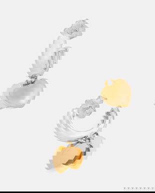 Tous cercei din argint placați cu aur