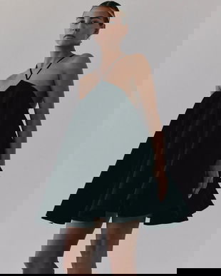 MUUV. rochie din bumbac PLAINS