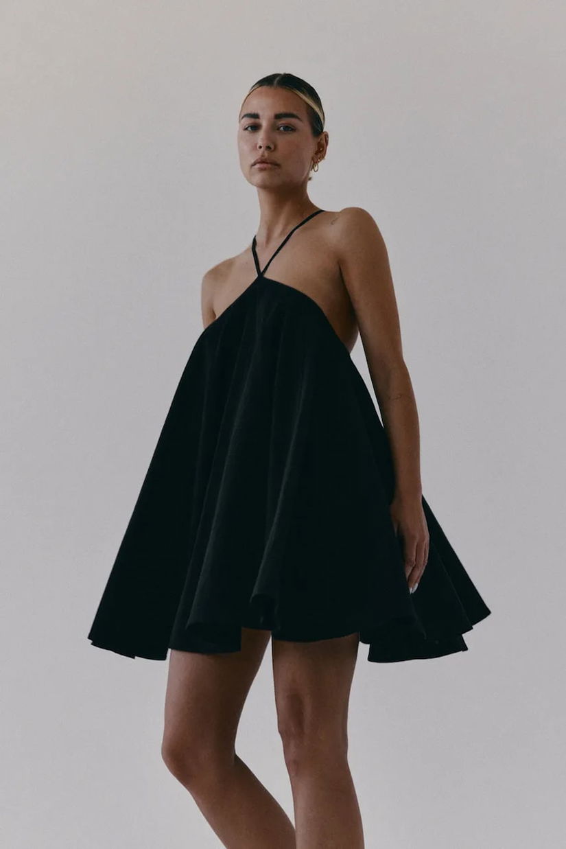 MUUV. rochie din bumbac PLAINS