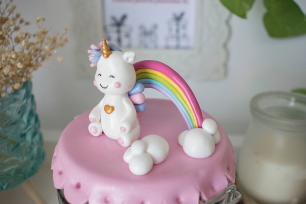 Borcan Unicorn | Personalizată handmade | Lut polimeric