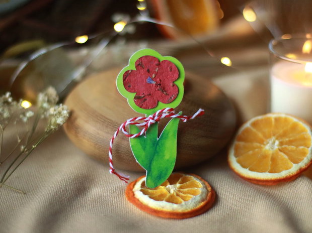 Martisor eco plantabil floare - Floricica