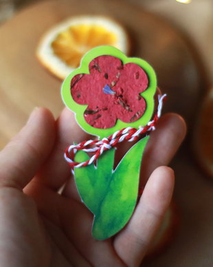 Martisor eco plantabil floare - Floricica