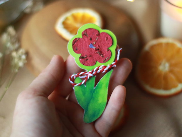 Martisor eco plantabil floare - Floricica