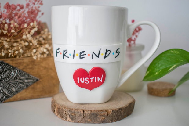 Cană Friends | Personalizată handmade | Lut polimeric