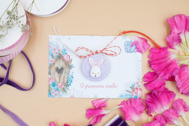 Mărțișor cu animăluț | Personalizat handmade | Lut polimeric
