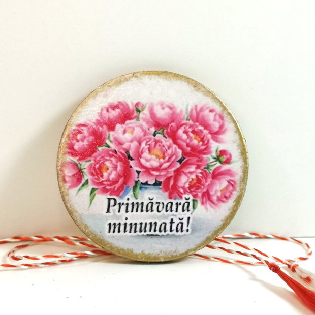 Martisoare cu flori de bujor