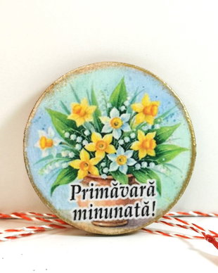 Martisoare cu flori - narcise si lacramioare