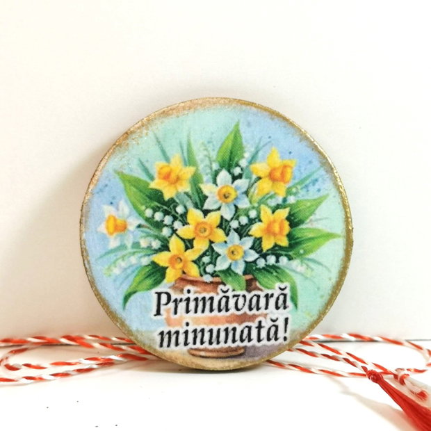 Martisoare cu flori - narcise si lacramioare