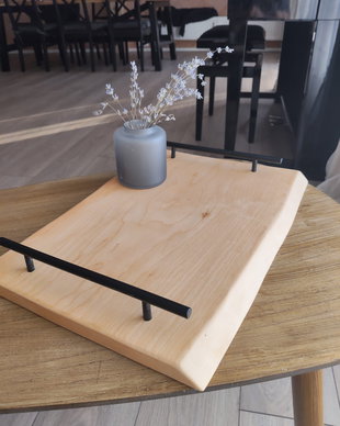 Platou servire handmade lemn masiv