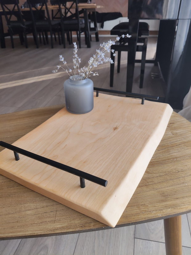 Platou servire handmade lemn masiv
