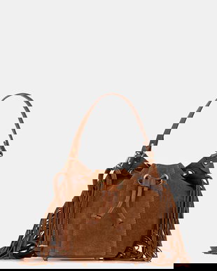 Answear.LAB geanta de mana din piele intoarsa