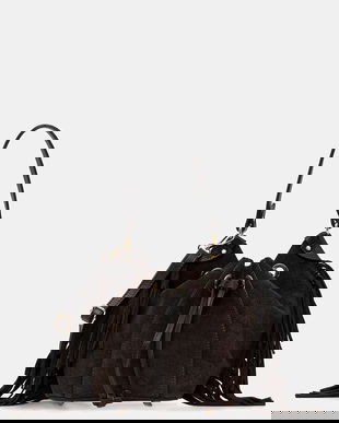 Answear.LAB geanta de mana din piele intoarsa