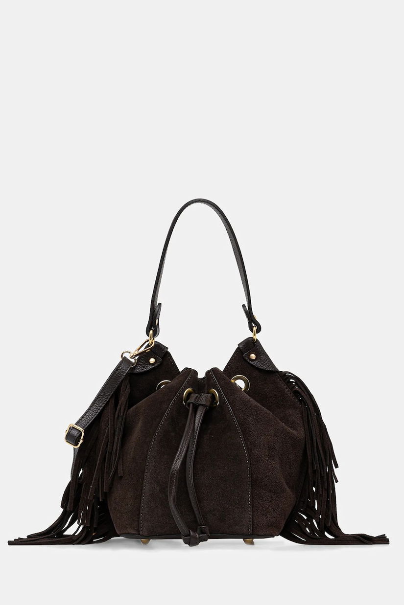 Answear.LAB geanta de mana din piele intoarsa