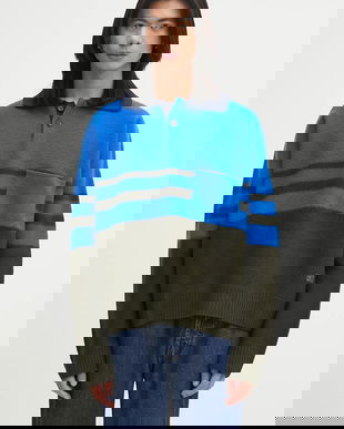 Wales Bonner pulover de lână Calm Polo