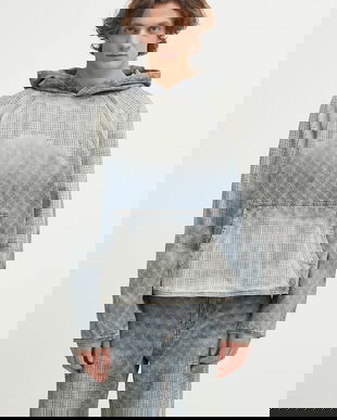 Daily Paper hanorac din denim Destroyed Denim Hoodie