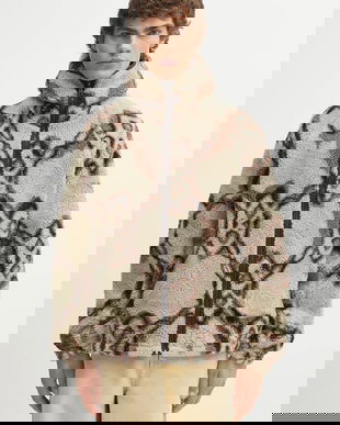 Daily Paper hanorac fleece Burned Shield Sherpa Hoodie