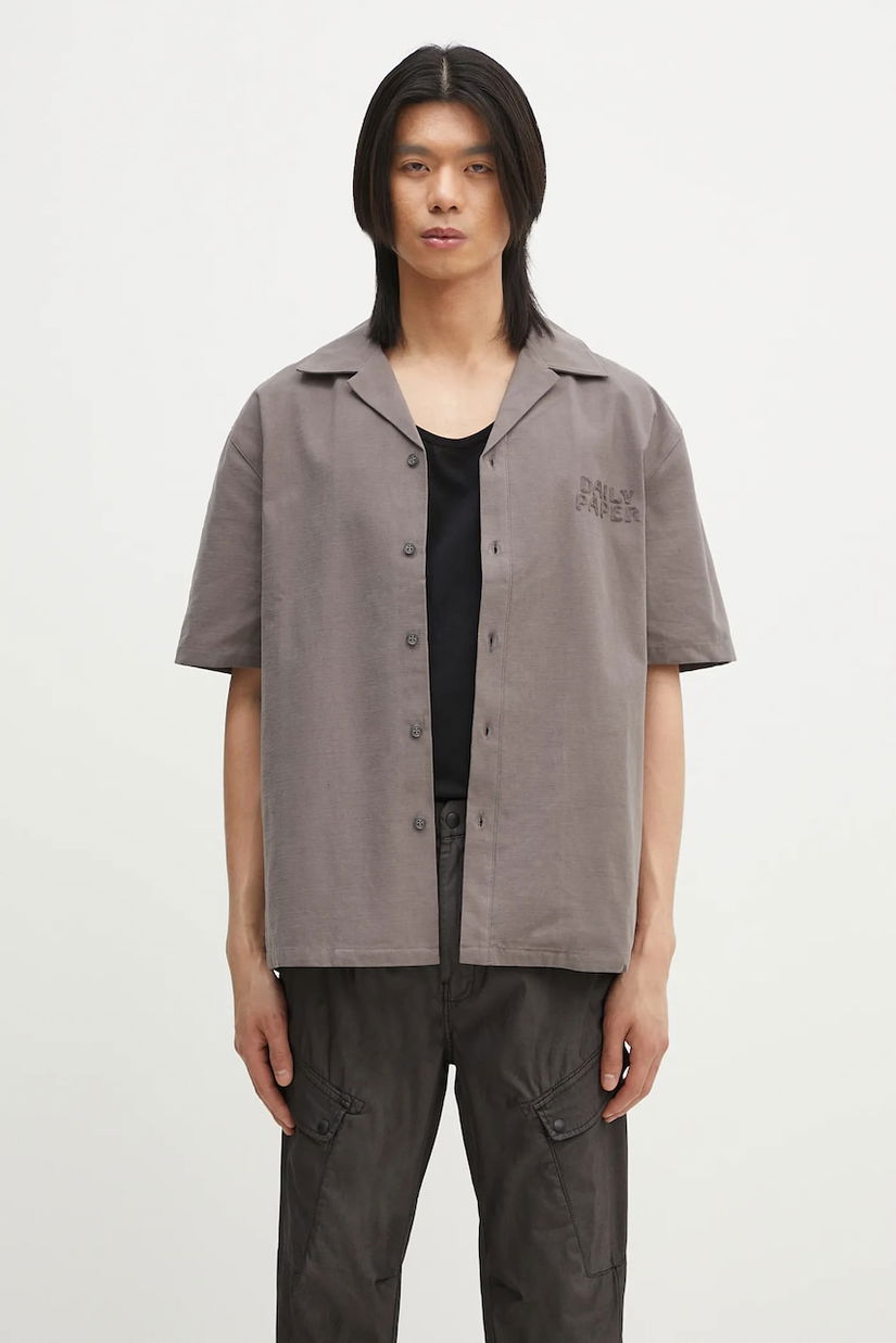 Daily Paper cămașă din bumbac Chain Stitch Ss Shirt