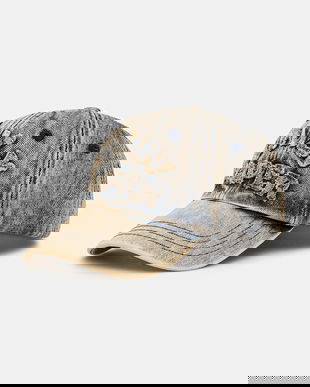 Daily Paper șapcă de baseball din denim Dias Arch Stack Denim Cap