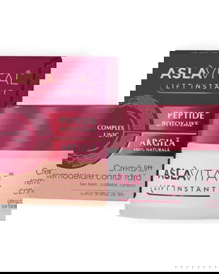 Crema Lift Remodelare Contur Fata, cu Argila Naturala si Peptide Botox-Like - Aslavital Lift Instant Lifting Cream for Face Contour Reshaping, 50 ml