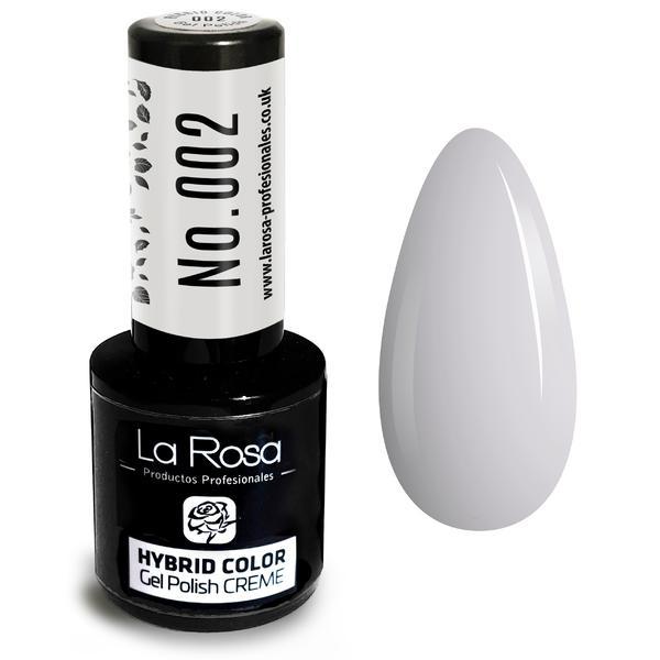 Lac de unghii La Rosa Profesionales Creme hybrid gel 002 pearl, 9 ml