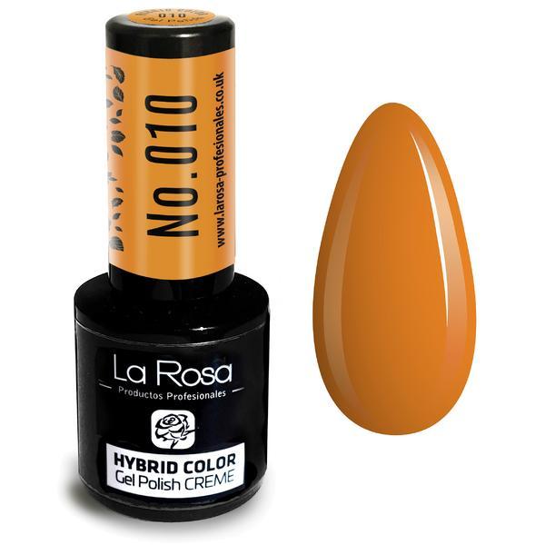 Lac de unghii La Rosa Profesionales Creme hybrid gel 010 ginger, 9 ml