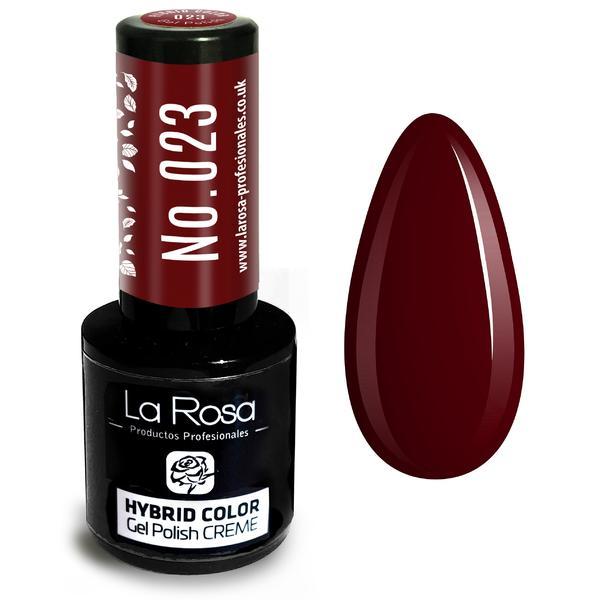 Lac de unghii La Rosa Profesionales Creme hybrid gel 023 purple, 9 ml