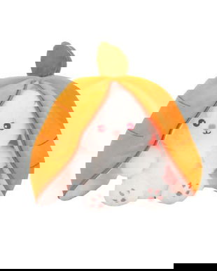 Jucărie de pluș 2 &icirc;n 1, Iepuraș, 25 cm, portocaliu