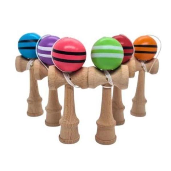 Set 6 Mini Kendama din Lemn 12 cm