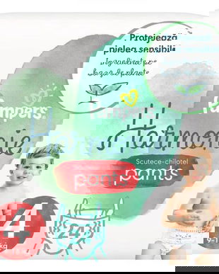 Scutece-Chilotel - Pampers Harmonie, marimea 4 (9-15 kg), 24 buc