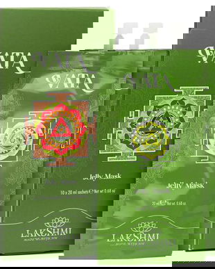 Masca Faciala Regeneratoare cu Babassu pentru Tenul Uscat - Lakshmi Vata Jelly Mask, 10 x 20 ml