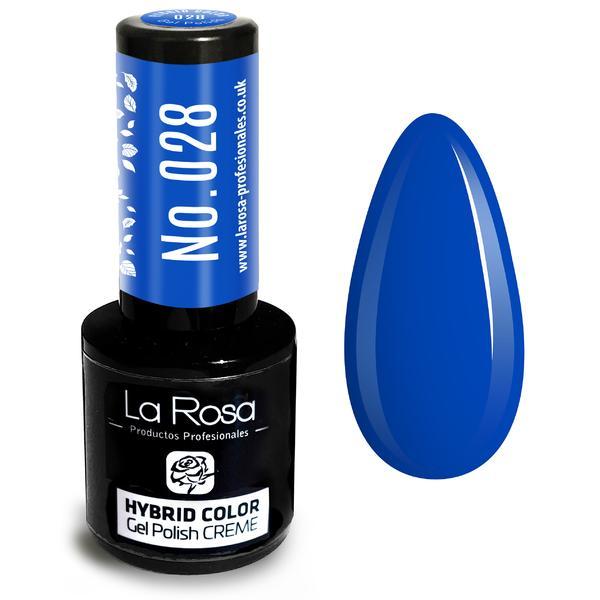 Lac de unghii La Rosa Profesionales Creme hybrid gel 028 cobalt, 9 ml