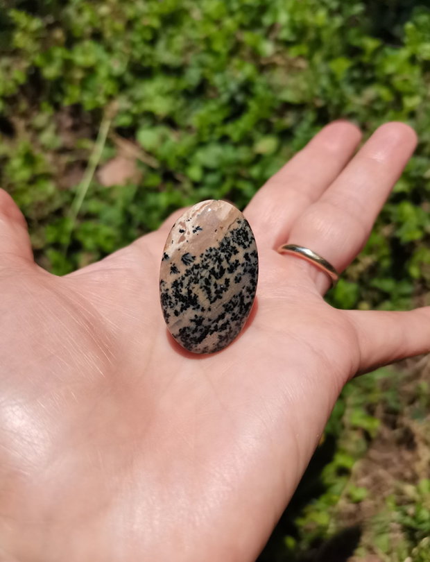 Inel Opal dendritic tigru si Argint 925 - IN1384 - Inel supradimensionat reglabil, inel cadou, inel pietre semipretioase, cristale vindecatoare, cristale de colectie