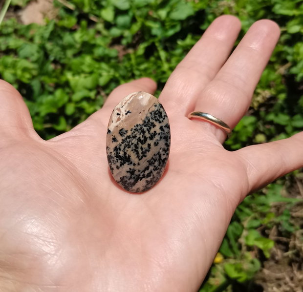 Inel Opal dendritic tigru si Argint 925 - IN1384 - Inel supradimensionat reglabil, inel cadou, inel pietre semipretioase, cristale vindecatoare, cristale de colectie