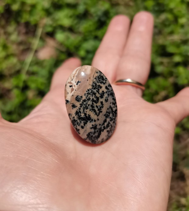 Inel Opal dendritic tigru si Argint 925 - IN1384 - Inel supradimensionat reglabil, inel cadou, inel pietre semipretioase, cristale vindecatoare, cristale de colectie