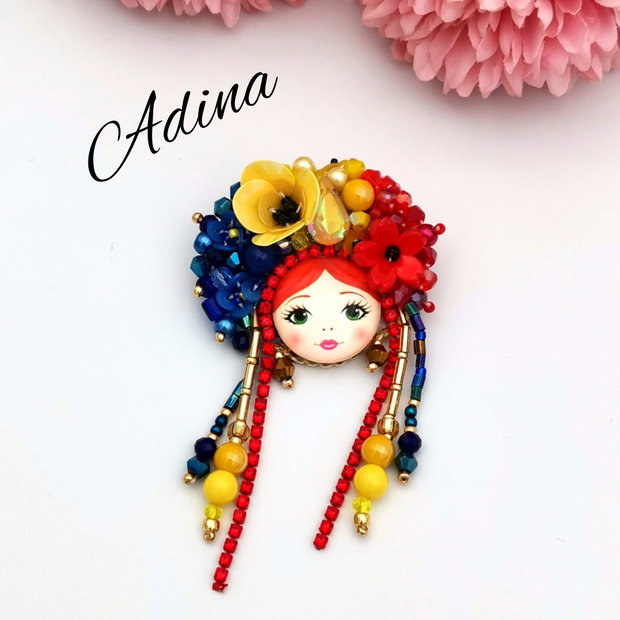 Broșă Româncuță  Chip de Poveste