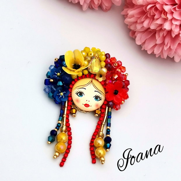 Broșă Româncuță  Chip de Poveste