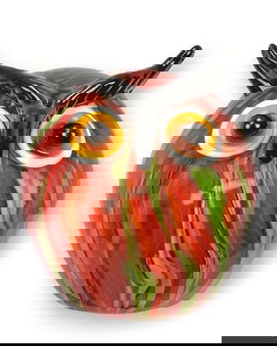 Bufnita-figurina din sticla Murano