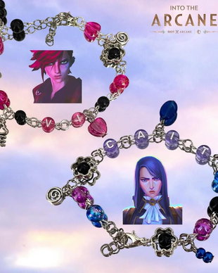 Arcane Cait and Vi handmade bracelets
