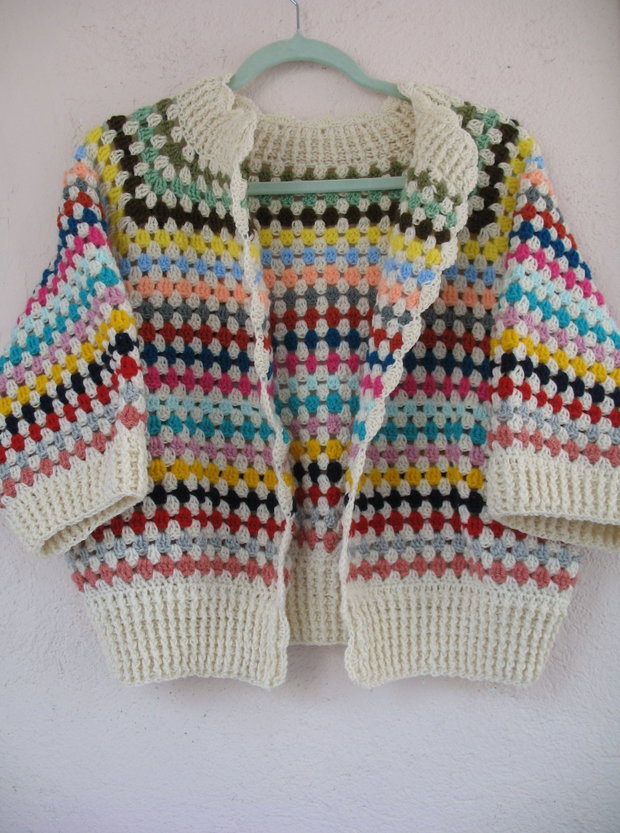 Cardigan crosetat