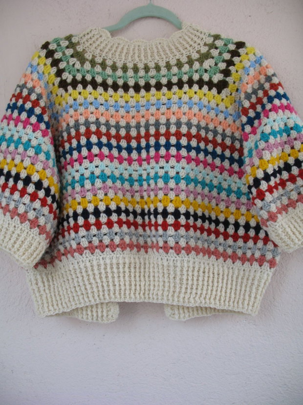 Cardigan crosetat
