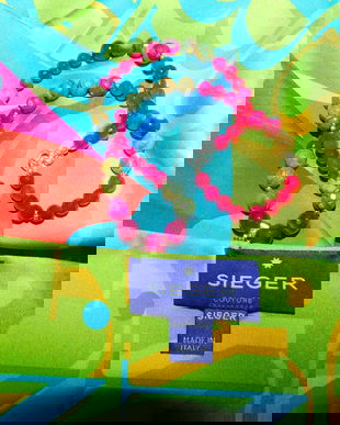 Esarfe de lux - Sieger - Italia, 2  fete ,  nouam,  colier  cuart si zirconii, nou, cadou