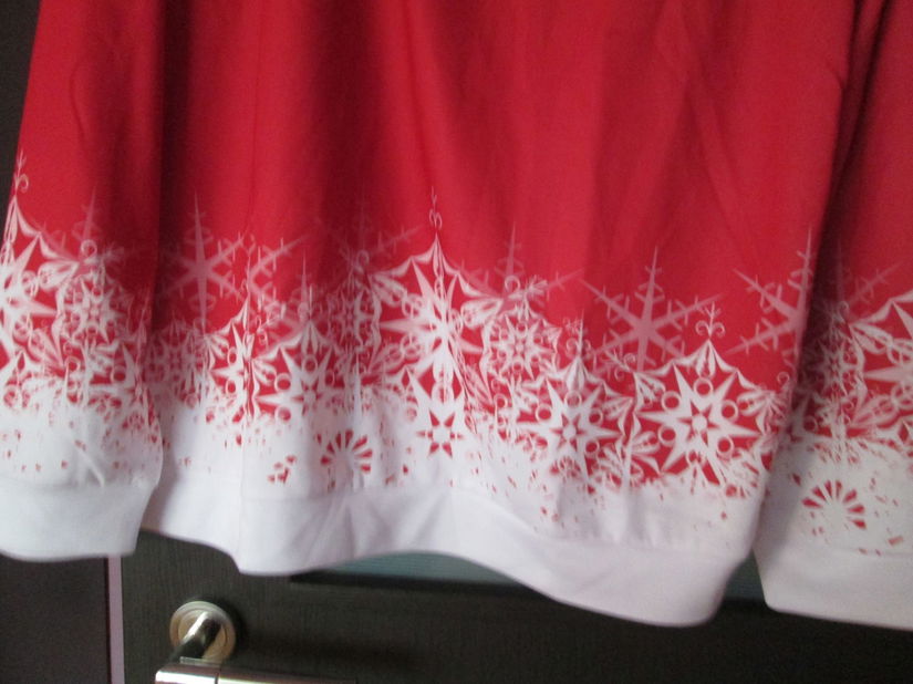 bluza iarna alb/rosu