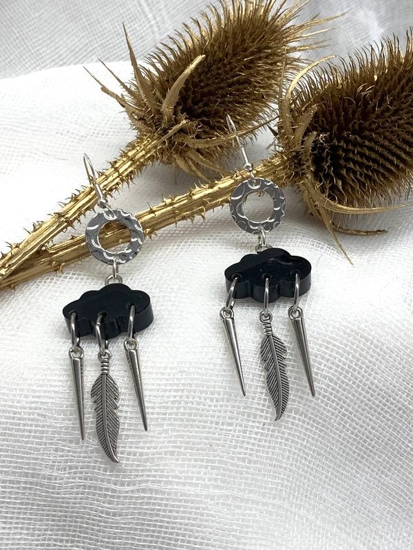 Cercei handmade din rasina