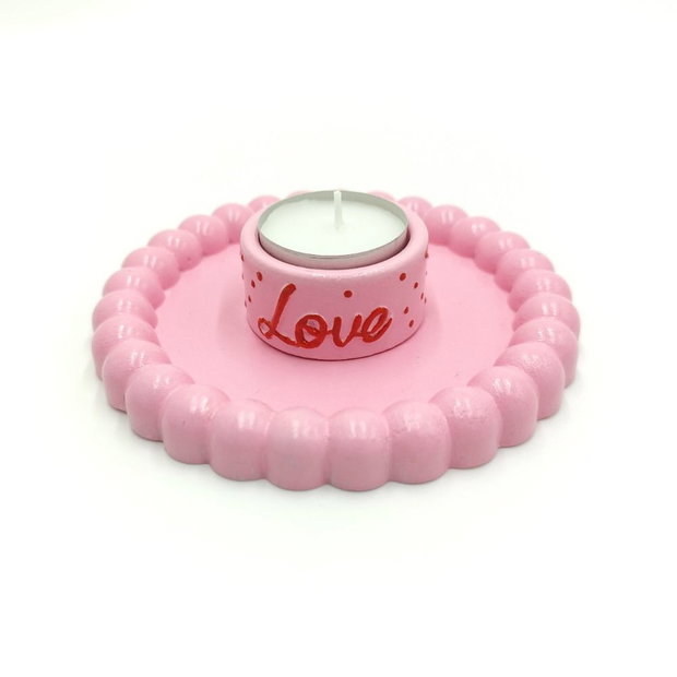 Set decorativ rotund roz