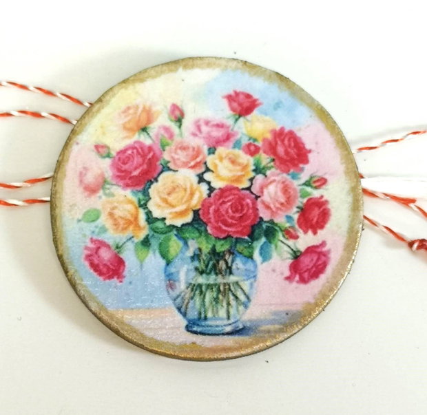 Martisor cu flori - trandafiri